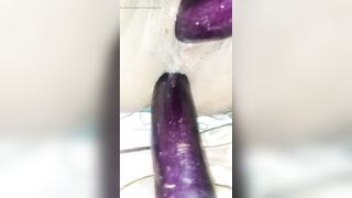 Penetrated by eggplant