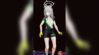 MMD-B Tall BluArc Time Moment bike-N - Emerald Suit Color Edit Smixix