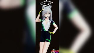 MMD-B Tall BluArc Time Moment bike-N - Emerald Suit Color Edit Smixix