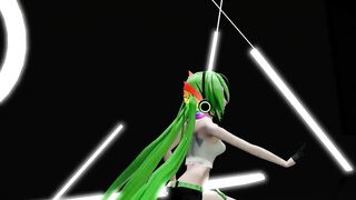 HENTAI MIKU MIKU DANCE YYB NEBULA MIKU CYNICAL NIGHT PLAN GREEN HAIR SMIXIX COLOR EDIT