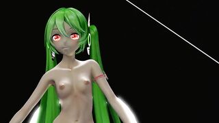 HENTAI MIKU MIKU DANCE YYB NEBULA MIKU CYNICAL NIGHT PLAN GREEN HAIR SMIXIX COLOR EDIT