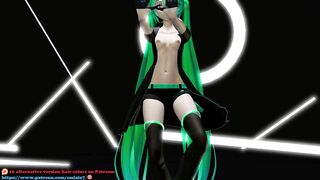 HENTAI MIKU MIKU DANCE YYB NEBULA MIKU CYNICAL NIGHT PLAN GREEN HAIR SMIXIX COLOR EDIT