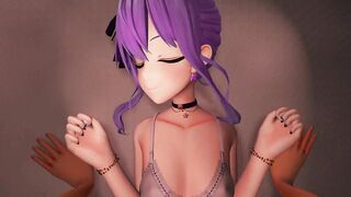 MMD Pushing down sex 2 - Suisei Purple Hair Color Edit Smixix