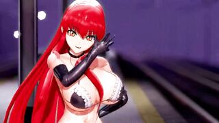 Code Geass C.C. Hentai Undress Dance Lupin Big Boobs MMD 3D Red Hair Color Edit Smixix