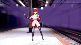 Code Geass C.C. Hentai Undress Dance Lupin Big Boobs MMD 3D Red Hair Color Edit Smixix