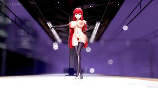 Code Geass C.C. Hentai Undress Dance Lupin Big Boobs MMD 3D Red Hair Color Edit Smixix