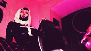 Mistress Eva Latex nun fetish goddess dominatrix milf bdsm femdom solo hot