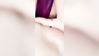 Girl Cums on Snapchat for Daddy