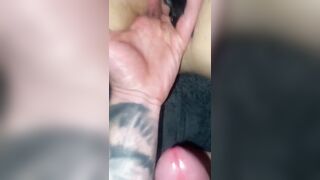 Hot Footjob, fuck her wet pussy