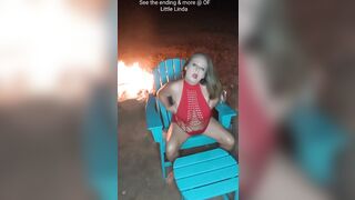 Hottest MILF Ever - Fireside Dirty Talk - See the ???? Ending @ OF Little Linda