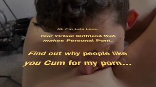 Female POV from babe holding camera as he's eating her pussy, fucking her missionary, more cunnilingus & creampie - Lelu Love