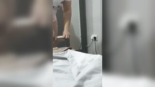 Step mom pulled off clothes fucking step son in front of Hustler