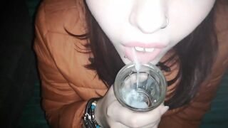 A selection of cumshots in the mouth after a blowjob from Marish