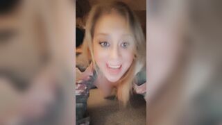 Sexy milf bouncing on a dildo with facial pov