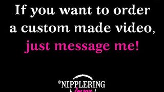 nippleringlover pierced nipple play - inserting 16mm tunnels in extreme stretched nipple piercings