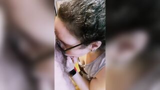 Blowjob Queen loves dick in her throat