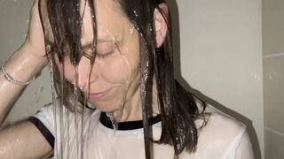 Wetlook - wet t-shirt and knickers