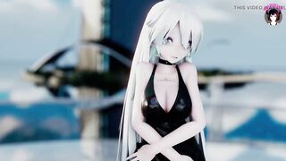 Sexy Teen In Black Dress Dancing (3D HENTAI)