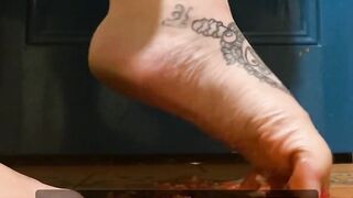 BBW Squashing Strawberries with Feet