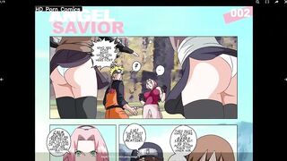 Naruto XXX Sakura Threesome With Angel Savior Hentai Comic Porn