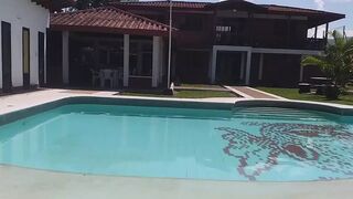 Look at My Sexy Body in the Pool