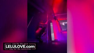 Babe answers questions topless from nudist resort & sexy poledancing in loud club - Lelu Love