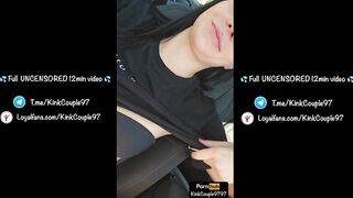 He licks my feet while driving car, rewards him with a great footjob and sloppy blowjob (Teaser)