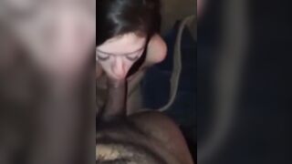 Probably her first Big Dick Blowjob thanks to Fuck Met