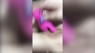 Girlfriend Kelsey Sends Videos of herself Riding a Pink Vibrator on Snapchat