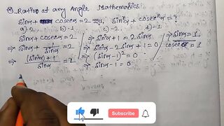 Trigonometrical Ratios of any angle Math Slove By Bikash Educare Episode 18