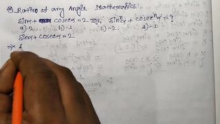 Trigonometrical Ratios of any angle Math Slove By Bikash Educare Episode 18