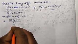 Trigonometrical Ratios of any angle Math Slove By Bikash Educare Episode 18