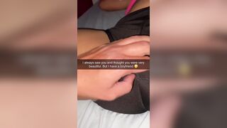 Latina cheerleader cheating on her boyfriend on snapchat