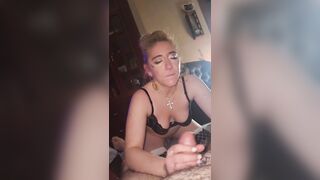 Hot Blonde Amateur Pornstar Ahegao Rossi Extreme Deepthroat With Mouthful of Cum