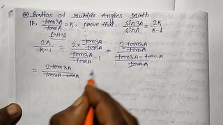 Class 12 Ratios of multiple angles Math part 29 Slove by Bikash Educare