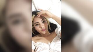 Beautiful blonde recorded video of herself touching her beautiful body and sent video to neighbor