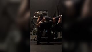 Hot girl girl training legs (ass)