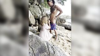 Blowjob on the beach