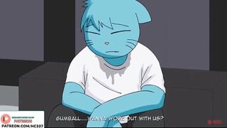 GUMBALL MOM RECORDING A SPECIAL GYM ADVERTISE | GUMBALL HENTAI CARTOON