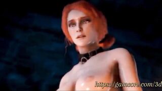 Tranny Triss Merigold baise une fille - Witcher Animated Porno, WtchSx