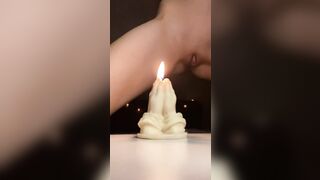 I play with my body and candle fire