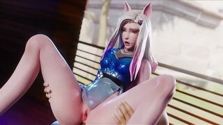 3D Compilation: League of Legends Ahri Evelynn Fucked From Behind Akali Doggystyle Kaisa Creampie