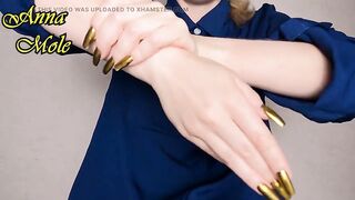 Hands Fetish Golden Manicure