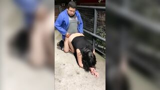 Street Sex with a new Girlfriend