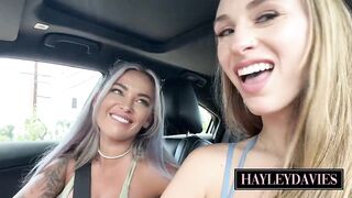 Horny Blonde Lesbian Vixens Eating Pussy In Public Car Park - Hayley