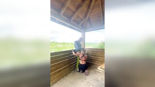 Quick Blowjob on a Tree House