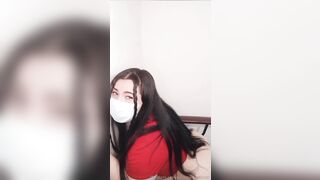 Chorro de leggings múltiples en la silla, Orgasmo femenino real