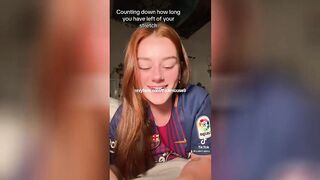 18yo accidental leak pussy on TikTok