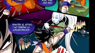 Vados shows the new "training" to Goku