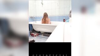 Step Daughter Takes a Bath